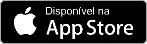 Botão preto com borda cinza, exibindo o logo branco da Apple à esquerda e o texto Disponível na App Store em branco à direita