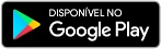 Botão preto com o logo do Google Play, um triângulo colorido em tons de azul, verde, amarelo e vermelho, e o texto DISPONÍVEL NO Google Play em branco